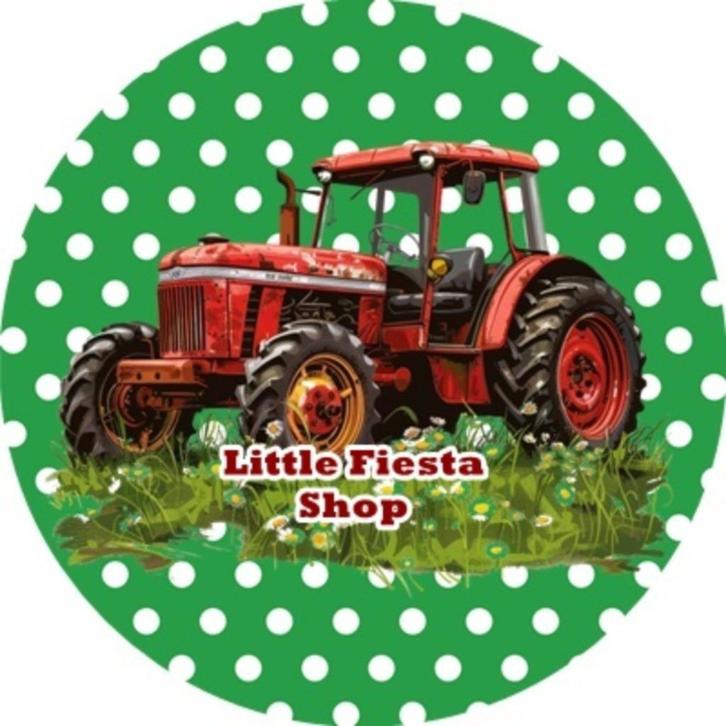 LF6030 icing frosting tractor 20cm eetbare taart plaat print, Hobby en Vrije tijd, Taarten en Cupcakes maken, Nieuw, Versiering