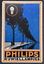 PHILIPS Rijwiellampjes Reclame Metalen Wandbord, Verzamelen, Merken en Reclamevoorwerpen, Verzenden, Nieuw, Reclamebord