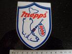 sticker mepps logo blinkers hengelsport vintage, Verzenden, Zo goed als nieuw, Merk