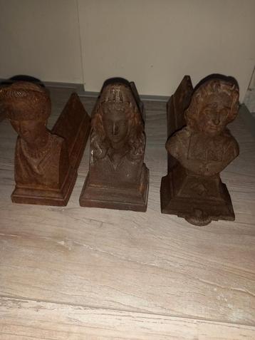 SET Gietijzeren haardbokken/haardijzers  beschikbaar voor biedingen