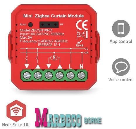 SmartLife Zigbee Module, Smart Jaloezie en Rolluik module, Doe-het-zelf en Verbouw, Rolluiken, Nieuw, Minder dan 100 cm, Minder dan 100 cm