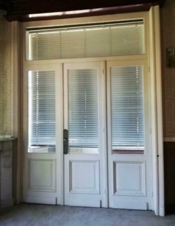 Antieke drieluik met bovenlicht uit 1909, Doe-het-zelf en Verbouw, Deuren en Horren, Zo goed als nieuw, Binnendeur, 215 cm of meer