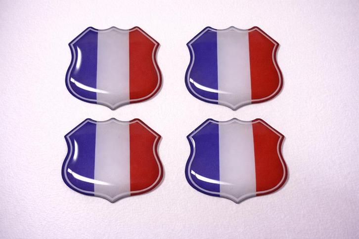 3D Franse gel vlag stickers UV-bestendig, Verzamelen, Stickers, Nieuw, Overige typen, Verzenden