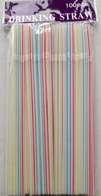 Plastic rietjes te koop 100 stuks per pakje!, Ophalen of Verzenden, Nieuw, Feestartikel, Overige
