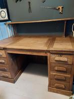Massief eiken bureau, Antiek en Kunst, Ophalen of Verzenden