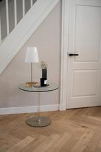 Glazen hoge bijzettafel, Minder dan 55 cm, Rond, Ophalen, 45 tot 60 cm