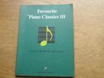 FAVOURITE PIANO CLASSICS 3, Muziek en Instrumenten, Bladmuziek, Ophalen of Verzenden, Zo goed als nieuw, Klassiek, Piano