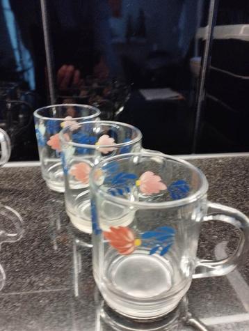 Theeglas Boerenbont Boch 3 stuks beschikbaar voor biedingen