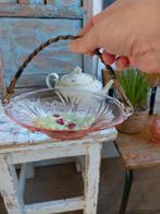 Prachtig vintage bonbonschaaltje van roze glas, Ophalen of Verzenden