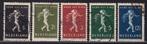 651 - Nederland nvph 327/331 gestempeld , Kinderzegels , Kin, Verzenden, T/m 1940, Gestempeld
