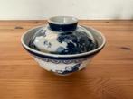 Chinees schaaltje met deksel in Delfts blauwe stijl, Ophalen of Verzenden, Overige stijlen, Porselein, Schaal of Schalen