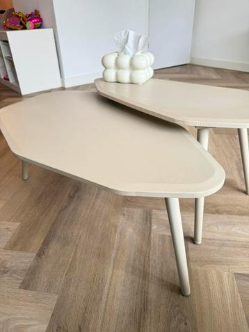 Woood salontafelset beige (lichte beschadiging)