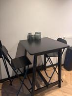 hoge tafel met twee stoelen, Huis en Inrichting, Tafels | Statafels, Ophalen, Zo goed als nieuw, Nvt, Nvt
