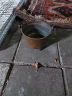 Koperen bloempot schaal, Ophalen