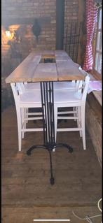 Staantafel met 4 stoelen, Huis en Inrichting, Tafels | Statafels, Ophalen, Gebruikt