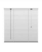 Nieuwe Gamma Aluminium Jaloezieën, Huis en Inrichting, Stoffering | Gordijnen en Lamellen, Ophalen, 100 tot 150 cm, Nieuw, Wit