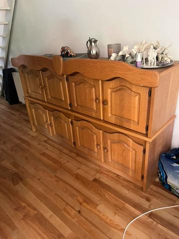 Massieve houten dressoir kast woonkamer m 6 ruime bergkasten beschikbaar voor biedingen