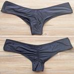 Scrunch cheeky bikini string zwart S 32 / 34, Nieuw, Bikini, Ophalen of Verzenden, Zwart