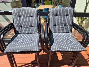 Royal patio kussens buitenkussens tuinstoelen 2 stuks beschikbaar voor biedingen