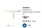 Ikea Nordberg opklapbare tafel wandbevestiging, Huis en Inrichting, Ophalen of Verzenden