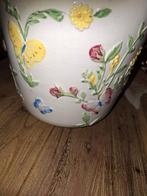 Bassano keramiek Italië bloem en vlinder motief, Ophalen, Zo goed als nieuw