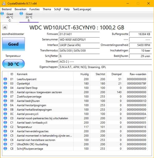 Western Digital 1TB 2,5", 2015, 29 uur gebruikt, Computers en Software, Harde schijven, Nieuw, Laptop, Intern, HDD, SATA, Ophalen of Verzenden