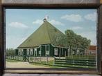 LEUK OUD SCHILDERIJ VAN EEN NOORDHOLLANDSE  BOERDERIJ, Ophalen of Verzenden