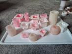 15 malletjes om kaarsen te maken + 15kg oud kaarsvet+ lonten, Ophalen, Overige materialen, Gebruikt, Overige kleuren