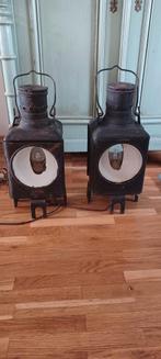 Antieke spoorweg lampen, Antiek en Kunst, Ophalen of Verzenden