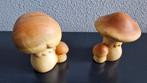Nieuw: 2 aardenwerken stenen paddenstoelen, Ophalen of Verzenden, Nieuw, Overige typen