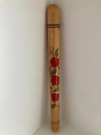 Brocante houten breinaaldenkoker met rozen, Ophalen of Verzenden, Gebruikt, Breien, Overige typen