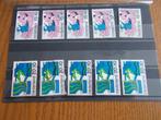 1968 - 2 x 5 kinderzegels 15 en 20 ct (827d), Postzegels en Munten, Postzegels | Nederland, Verzenden, Gestempeld