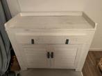 Houten commode / kast incl. lederen handgrepen, Ophalen, Gebruikt, 50 tot 70 cm, 100 cm of meer