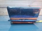 Blauwe Bonsai Pot met Schotel, Gebruikt, Aardewerk, Rechthoekig, Tuin