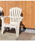 4 beige kunstof loungestoelen, Ophalen, Gebruikt, Kunststof, 4 zitplaatsen