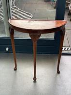 Antiek tafeltje halfrond, 3 poten, Ophalen