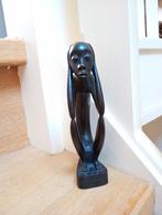 Houten beeld, de denker , 16cm, art deco, Ophalen