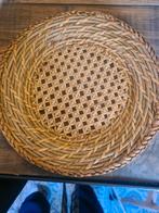 Rotan Rieten onderbord Vintage?, Huis en Inrichting, Ophalen of Verzenden, Zo goed als nieuw, Rond, Riet