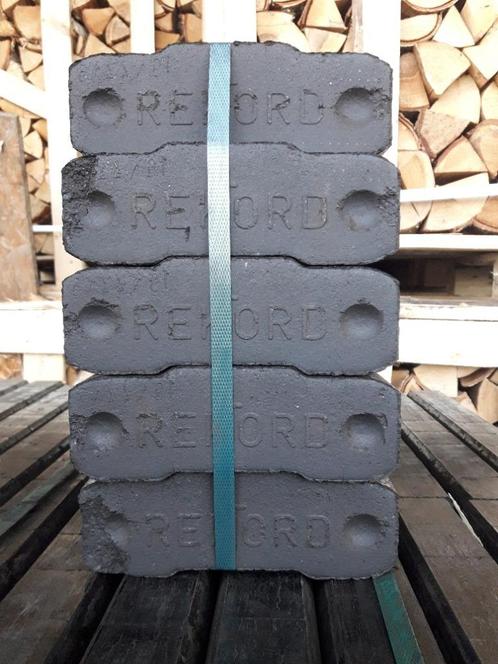Rekord BRUINKOOLBRIKETTEN,bruinkool:hout/kolenkachel,25 kg., Tuin en Terras, Haardhout, Blokken, Overige houtsoorten, Ophalen