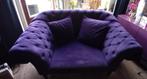 Paars fluweel Loveseat, Tweepersoons, 75 tot 100 cm, Ophalen of Verzenden, Zo goed als nieuw