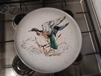 Vintage AR Ceramica Assisi Schaal met Eendenmotief, Porselein of Keramiek, Schaal, Rond, Ophalen of Verzenden