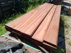 Partij 14 stuks hardhout damwand profielen 3 m bezorgen moge, Ophalen, Planken, Nieuw, Hardhout