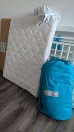 Bopita box met molton, matras, boxspiraal  en bio boxkleed, Kinderen en Baby's, Ophalen, Gebruikt, Rechthoekig, In hoogte verstelbaar