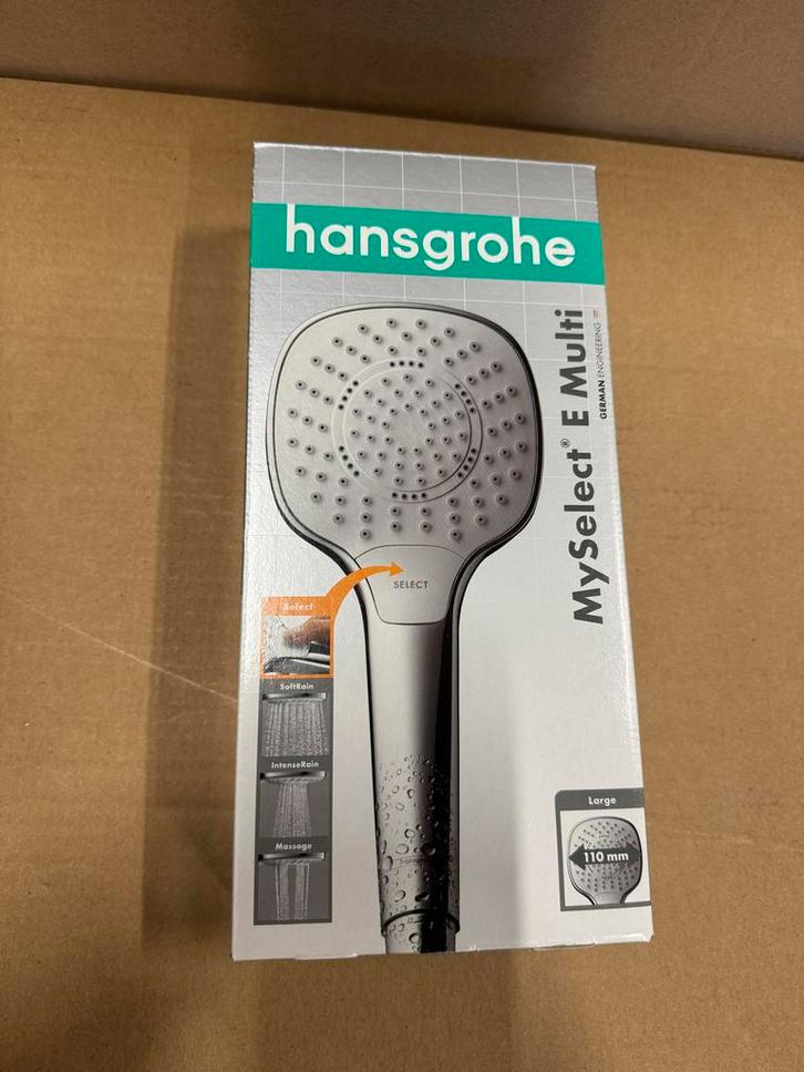 Hansgrohe MySelect E Multi Douchekop - Nieuw!, Doe-het-zelf en Verbouw, Sanitair, Nieuw, Douche, Chroom, Ophalen of Verzenden