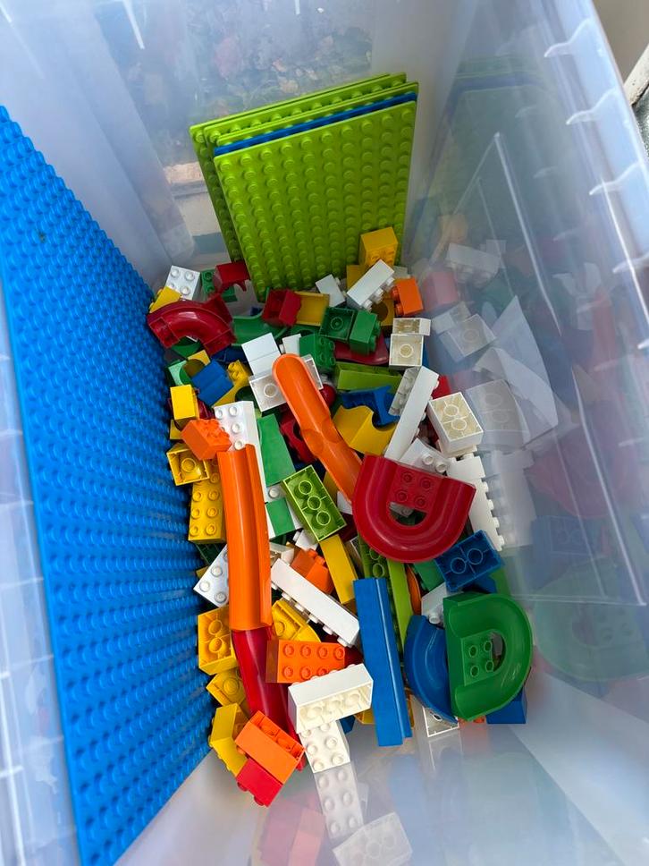 Hubelino knikkerbaan, Kinderen en Baby's, Speelgoed | Duplo en Lego, Zo goed als nieuw, Duplo, Ophalen of Verzenden