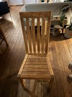 Prachtige Massief teakhouten onbehandelde eettafelstoelen, Huis en Inrichting, Stoelen, Ophalen, Gebruikt, Overige kleuren, Vijf, Zes of meer stoelen