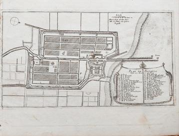 Plattegrond van Batavia, ca. 1690 beschikbaar voor biedingen