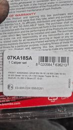 Brembo 07KA18SA RemblokSet - Nieuw, Motoren, Ophalen of Verzenden, Nieuw