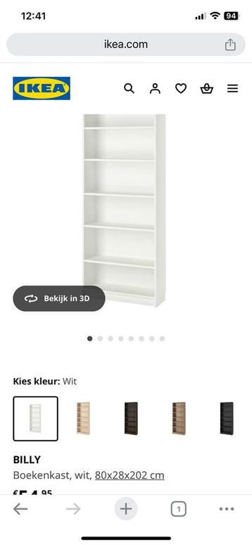 Ikea billy witte boekenkast - afbeelding 3