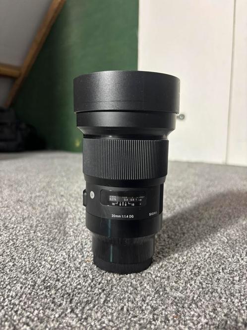 Sigma 20mm f1.4 DG Art Sony E-mount, Audio, Tv en Foto, Fotografie | Lenzen en Objectieven, Zo goed als nieuw, Groothoeklens, Ophalen of Verzenden